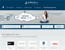 Tablet Screenshot of jobkurier.de